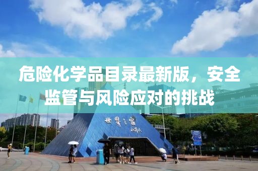 危险化学品目录最新版，安全监管与风险应对的挑战