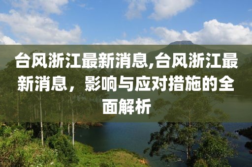 台风浙江最新消息,台风浙江最新消息，影响与应对措施的全面解析