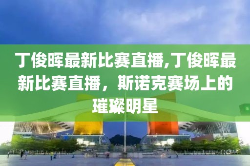 丁俊晖最新比赛直播,丁俊晖最新比赛直播，斯诺克赛场上的璀璨明星