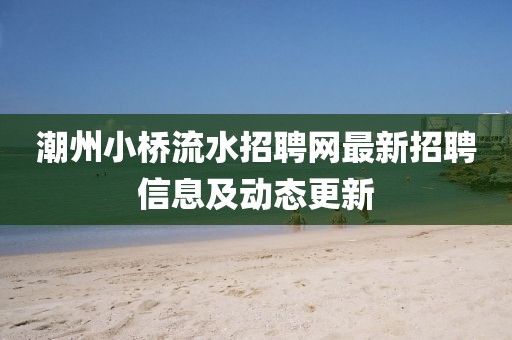 潮州小桥流水招聘网最新招聘信息及动态更新