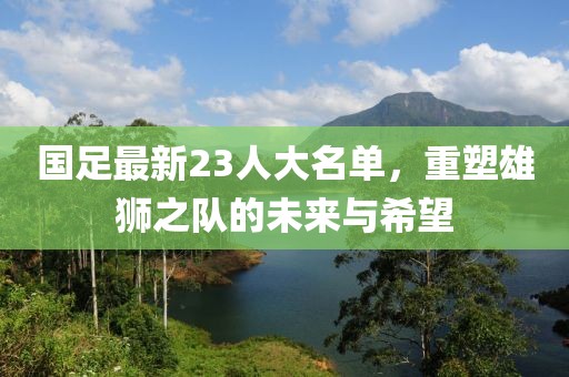 国足最新23人大名单，重塑雄狮之队的未来与希望